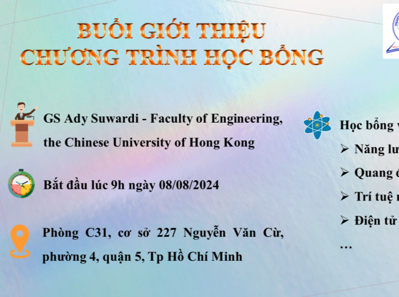 BUỔI GIỚI THIỆU CHƯƠNG TRÌNH HỌC BỔNG