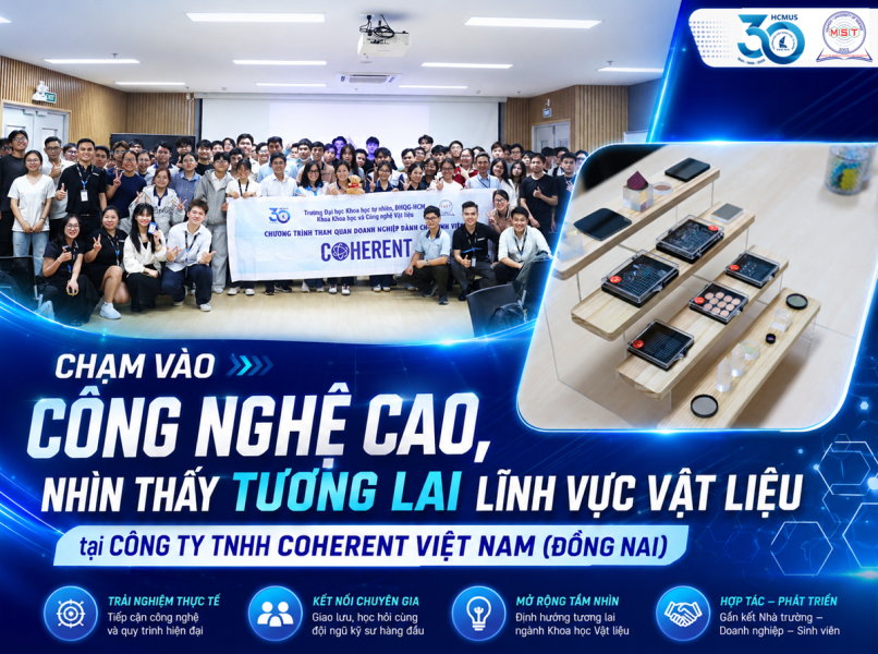 CHẠM VÀO CÔNG NGHỆ CAO, NHÌN THẤY TƯƠNG LAI LĨNH VỰC VẬT LIỆU 