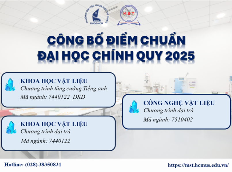 CHÍNH THỨC CÔNG BỐ ĐIỂM CHUẨN TRÚNG TUYỂN CÁC PHƯƠNG THỨC XÉT TUYỂN NĂM 2025