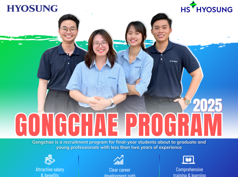 CHƯƠNG TRÌNH TUYỂN DỤNG LỚN NHẤT NĂM TỪ HYOSUNG & HS HYOSUNG