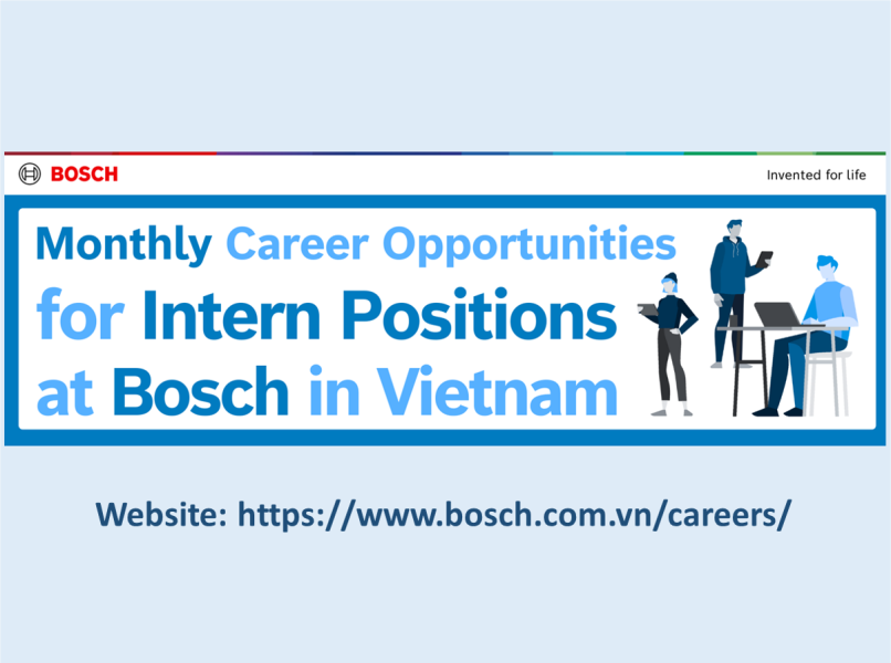CƠ HỘI THỰC TẬP HẤP DẪN TẠI BOSCH VIỆT NAM 