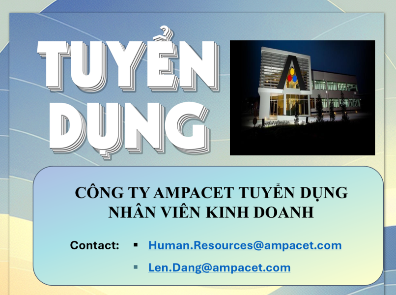 CÔNG TY AMPACET TUYỂN DỤNG 