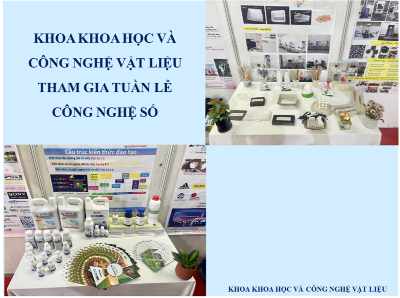 KHOA KHOA HỌC VÀ CÔNG NGHỆ VẬT LIỆU THAM GIA TUẦN LỄ CÔNG NGHỆ SỐ
