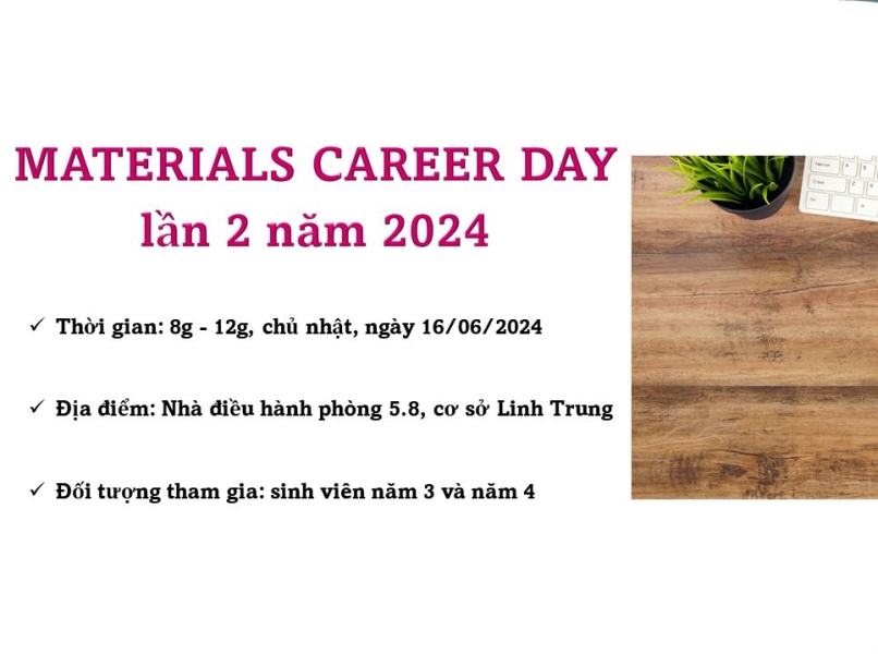 MATERIALS CAREER DAY lần 2 năm 2024