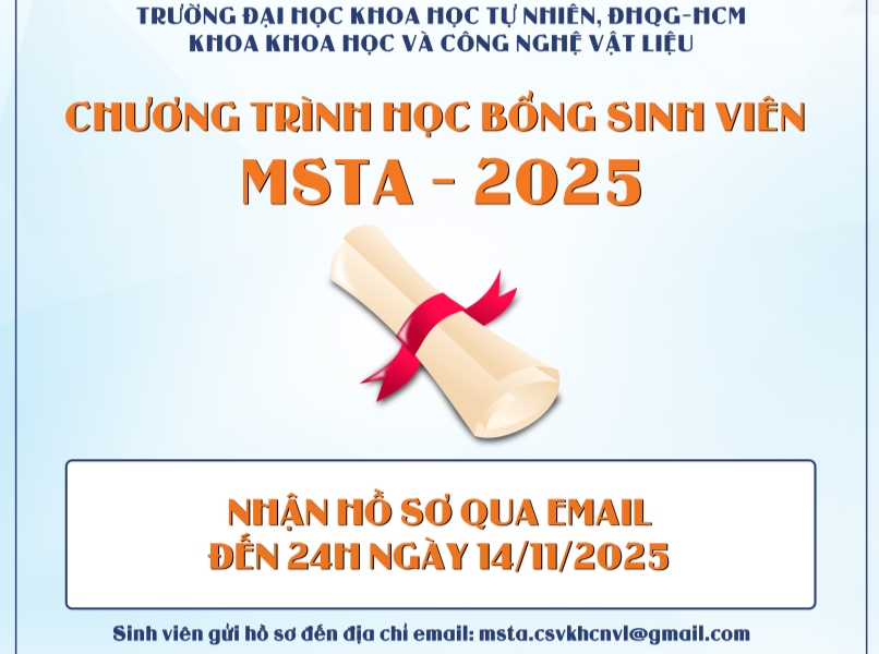 THÔNG BÁO CHƯƠNG TRÌNH HỌC BỔNG SINH VIÊN 2025