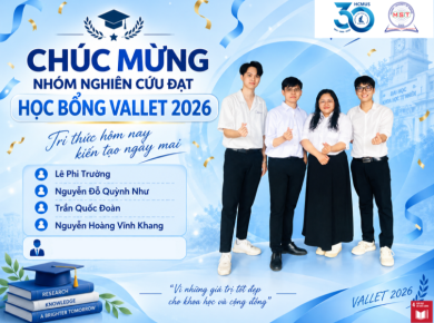  THÊM MỘT DẤU ẤN ĐẸP TRÊN HÀNH TRÌNH NGHIÊN CỨU: VALLET 2026