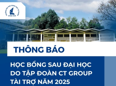 Thông báo Chương trình học bổng Sau Đại học do tập đoàn CT Group tài trợ năm 2025