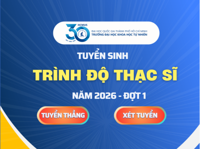 Thông báo tuyển thẳng chương trình đào tạo trình độ thạc sĩ năm 2026 – đợt 1