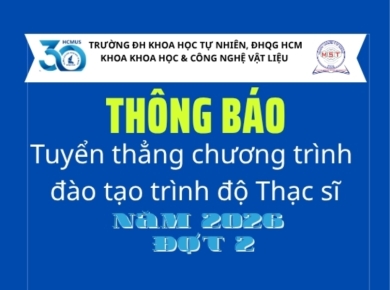 THÔNG BÁO TUYỂN THẲNG CHƯƠNG TRÌNH ĐÀO TẠO TRÌNH ĐỘ THẠC SĨ NĂM 2026 – ĐỢT 2 